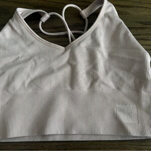 Puma Ribbed Strappy Sports Bra